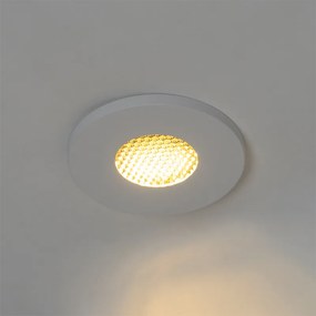 Set van 6 Moderne badkamer inbouwspot wit IP54 - Shed Honey