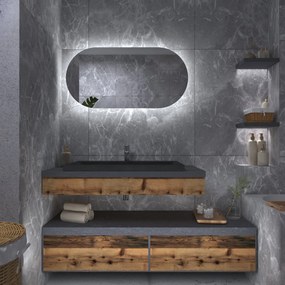 Atypische spiegel met LED-verlichting G4