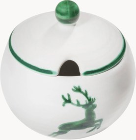 Handgemaakte suikerpot Grüner Hirsch