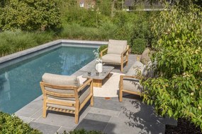 4 Seasons Outdoor Lucas loungestoel  Loungestoel    beige weerbestendig