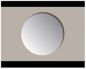 Sanicare Q-mirrors spiegel rond 100 cm. zonder omlijsting / PP geslepen