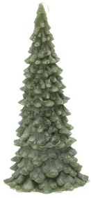 Kaars dennenboom, donkergroen, 22 cm