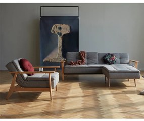 Innovation Living Dublexo Frej Natural Slaapbank Met Eiken Armleuningen