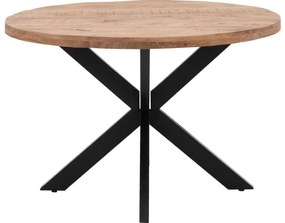 Goossens Eettafel Zida, Rond 120 x 120 cm strak blad