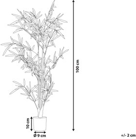 Kunstplant 100 cm BAMBOO Beliani