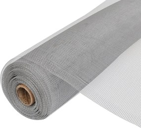 vidaXL Gaas 100x500 cm aluminium zilverkleurig