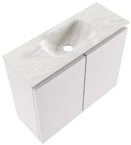 Mondiaz Ture DLux toiletmeubel 60cm cale met wastafel ostra midden met kraangat