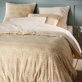 Bedrukt hoeslaken in gewassen zuiver katoen Jaipur