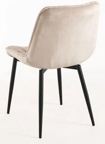 Set van 4 Miska fluwelen stoelen