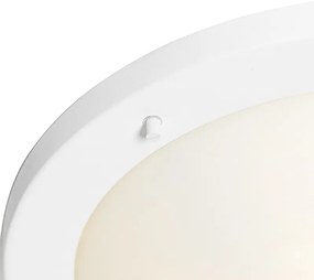 Buitenlamp Moderne plafonnière wit 41 cm IP44 - Yuma Modern E27 IP44 Buitenverlichting rond