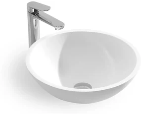 Saniclear New Stone solid surface waskom 41x15cm mat wit
