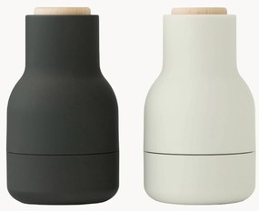 Kleine zout- en pepermolen Bottle Grinder met beukenhouten deksel, 2-delig