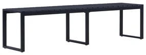 vidaXL Tuinbank 180 cm PS-plaat zwart