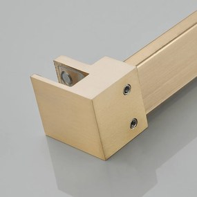 Saniclear Redro stabilisatiestang 100cm incl. muur- en wandbevestiging geborsteld messing - mat goud