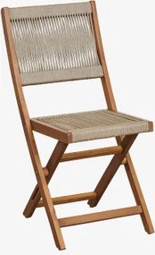 Set Van 2 Inklapbare Tuinstoelen Delawer Classic Bruin - Tarwe - Sklum