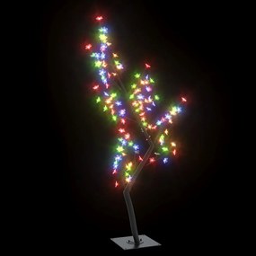 vidaXL Kerstboom met 128 LED's meerkleurig licht kersenbloesem 120 cm