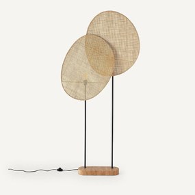 Rotan vloerlamp, Canopée, ontwerp door Emmanuel Gallina