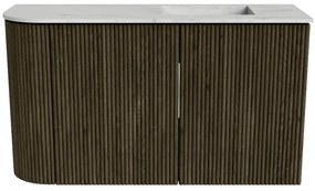 Mondiaz Joya DLux 70cm toiletmeubel ronding links shadow met wastafel faye rechts 1 kraangat opalo