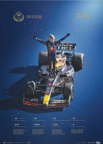 Kunstdruk Oracle Red Bull Racing - Max Verstappen - Record-breaking Season - 2023, Automobilist