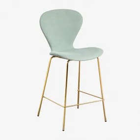 Op Een Hoge Kruk. ↑65 Cm & Goud & Stof Celadon & Tela - Sklum