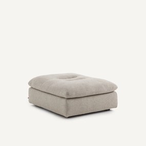 Modulaire voetensteun van getextureerd linnen en viscose, GIULIANO