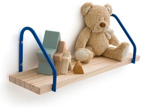 Wandplank in grenen en ijzer metaal L50 cm, Vinto