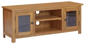 vidaXL Tv-meubel 110x35x44 cm massief eikenhout