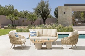 Stoel en Bank Loungeset 5 personen Aluminium/rope Grijs  Coco Vinci/Ronda