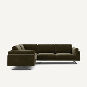 Hoekbank fluweel, César