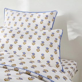 Kussensloop voor kinderen, gewassen katoen, bloemenprint, DIMANI