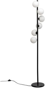 Kare Design Scala Balls Milky Black Staande Lamp Zwart Met Melkglas Bollen