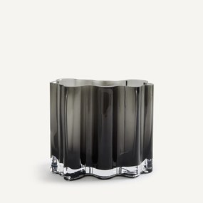 Geblazen glazen vaas, hoogte 18 cm, ISSEY