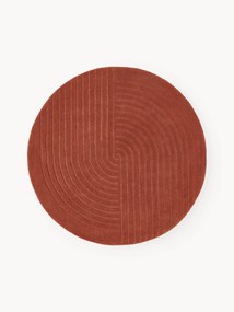 Rond wollen vloerkleed Mason, handgetuft