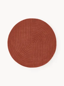 Rond wollen vloerkleed Mason, handgetuft