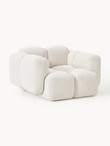 Loungefauteuil Tayla van bouclé