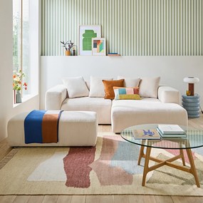 Linker hoekbank, ribfluweel, Liora