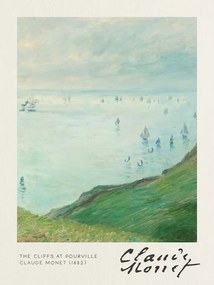 Kunstreproductie The Cliffs at Pourville - Claude Monet, (30 x 40 cm)