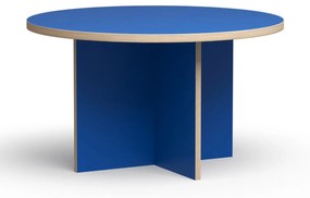 HKliving Dining Table Ronde Eettafel Blauw - 129 X 129cm.