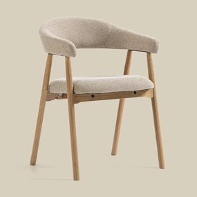 Eiken Eetkamerstoel Ronde Rugleuning