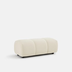 XL poef, in gewatteerde stof, lengte 109 cm, NURIA