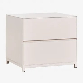Nachtkastje 50x45 Cm In Mdf Kivora Gardenia Wit - Sklum