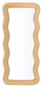 Golvend spiegel in rotan H180 cm, Kiza