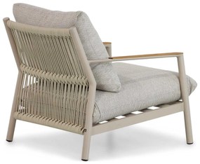 Tuinstoel Aluminium/teak Grijs-antraciet Coco Sevilla