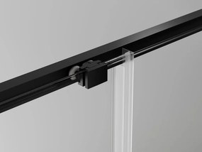 Mexen Exo schuifdouchecabine 100 x 80 cm, transparant, zwart - 8151-100-080-70-00