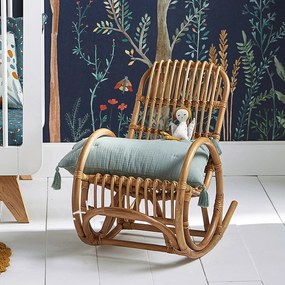 Rocking chair voor kinderen in rotan, Malu