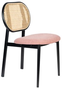 Zuiver Spike Webbing Webbing Eetkamerstoel Roze