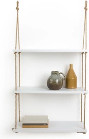 Wandplanken in MDF en sisal L60cm, Mareo