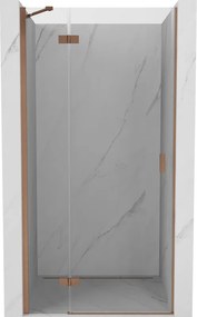 Mexen Mist-H draaideur douche links 90 cm, transparant, geborsteld koper - 8A5-090-000-65-00-L