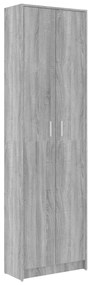 vidaXL Gangkast 55x25x189 cm bewerkt hout grijs sonoma eikenkleurig