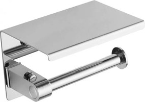 Mexen papierhouder met plank, chroom - 701197-00
